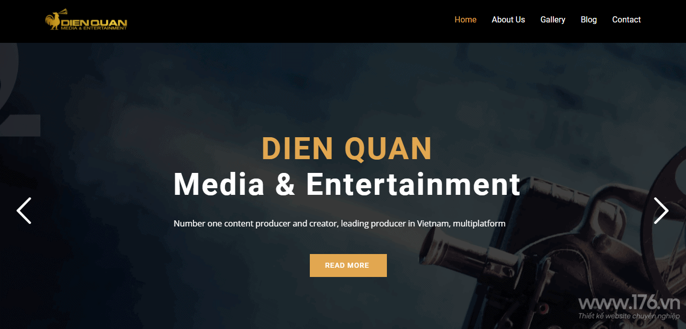 thiết kế website công ty truyền thông Quảng Ngãi