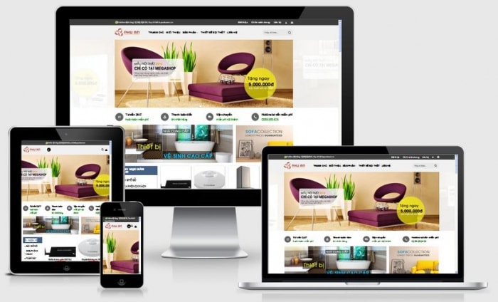 thiết kế website nội thất Quảng Ngãi